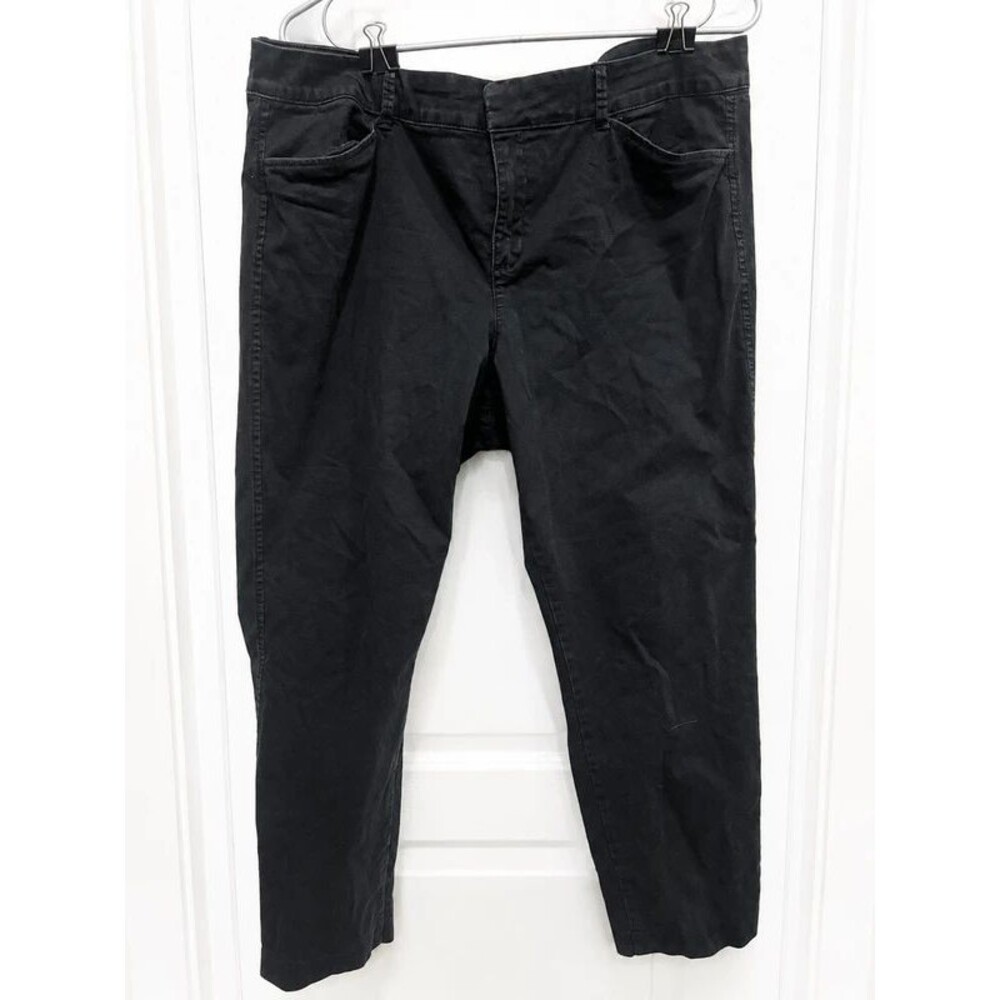 Old Navy Pixie Women’s Black Pants Size 16 Regular Stretch Straight Leg